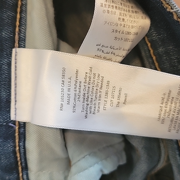 CURRENT/Elliott The Stiletto Powell Jeans Size 26 - Picture 2 of 14